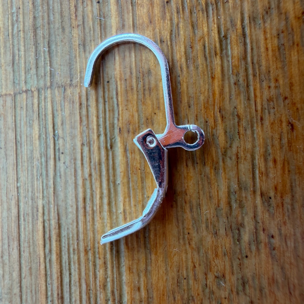 10pcs 925 Sterling Silver Lever Back Hinged Earring Hooks for Jewelry Making - Picture 6 of 6